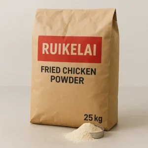 Polvo de pollo frito Ruikelai bolsa de 25 kg - mezcla de recubrimiento industrial para pollo frito crujiente